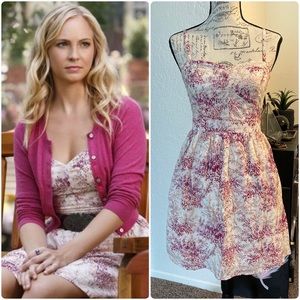 Francescas Pink and Cream Dress M (Caroline Forbes)